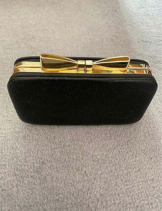 Mudo Siyah Clutch Çanta