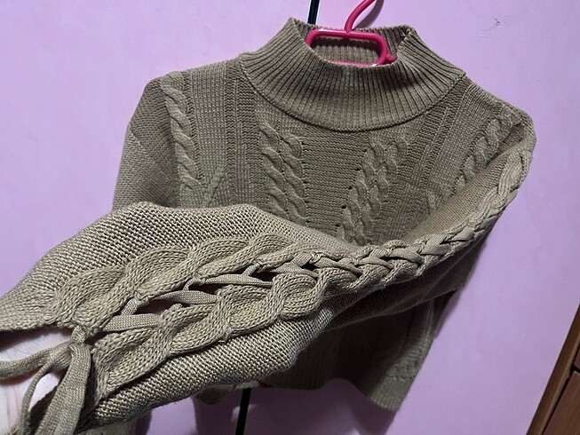 s Beden camel Renk Trendyolmilla crop kazak
