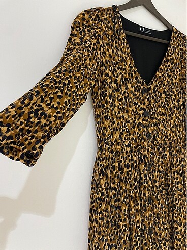 s Beden Leopar elbise