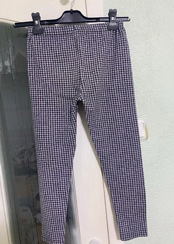 Kız Çocuk Gri Nakışlı Streç Tayt - Görsel 2