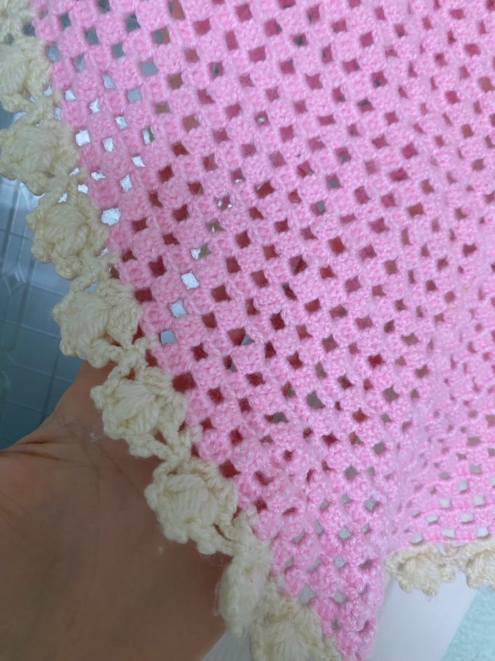 Dantel Detaylı Pembe Kız Çocuk Panço - Görsel 3