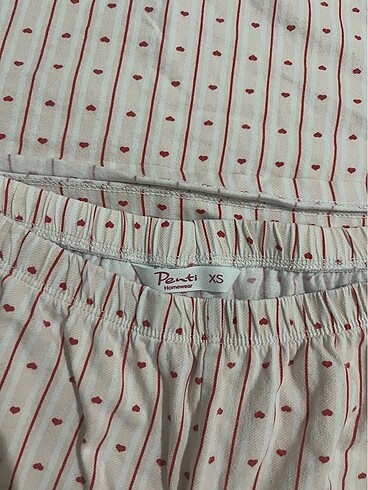 xs Beden pembe Renk Penti pijama takımı