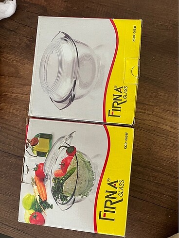 Beden beyaz Renk 2 li cam kase kapaklı