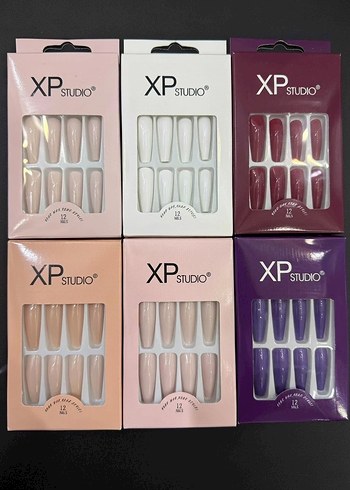XP Studio Çok Renkli takma tırnak 12li - Görsel 2