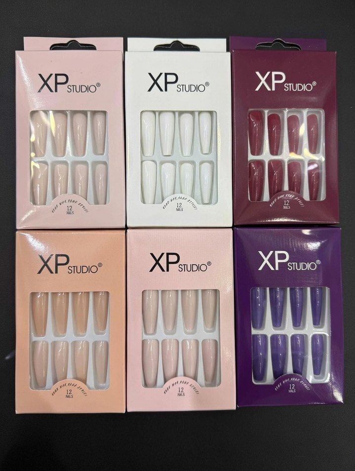 XP Studio Çok Renkli takma tırnak 12li - Görsel 2