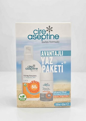 Cire Aseptine Yaz Paketi 200ml + 50ml SPF 50 - Görsel 2
