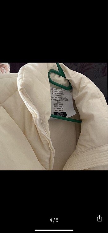 Bershka beyaz mont