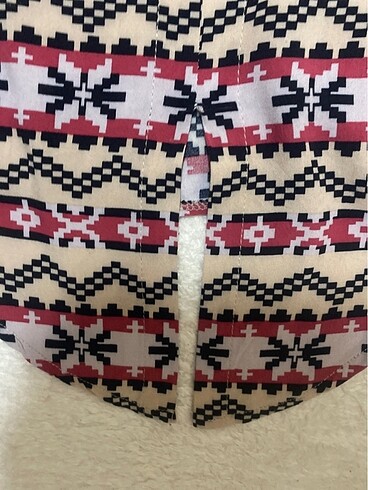 Renkli pamuklu bluz - Görsel 5