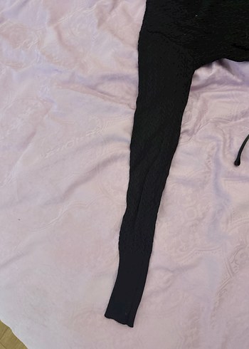 Zara- Siyah Düğmeli Midi Kadın Hırka - Görsel 3