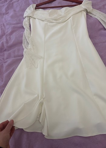 Straplez elbise - Görsel 7