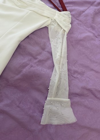 Straplez elbise - Görsel 3