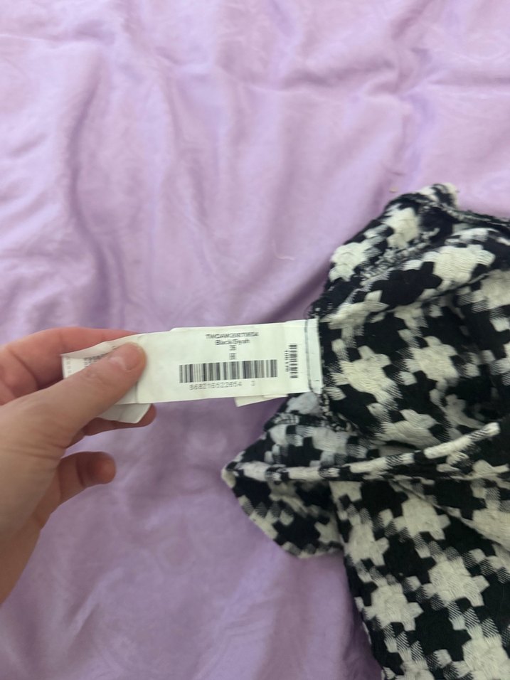 Kadın Siyah Beyaz kısa Etek - Görsel 2