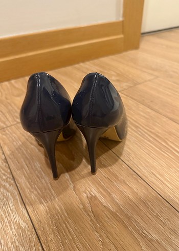 Kadın Lacivert Rugan Stiletto Topuklu Ayakkabı - Görsel 2