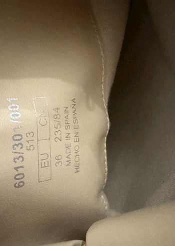 Zara Bej Deri Dizüstü Kadın Bot, Kalın Topuklu - Görsel 13