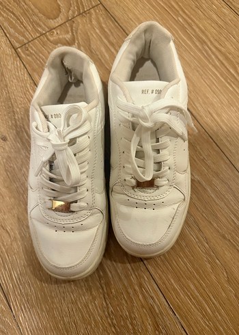 Beyaz Kadın Dolgu Topuk Spor Ayakkabı - Görsel 3