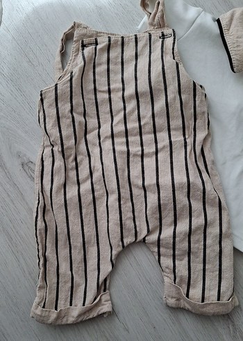 Diğer Keten Kumaşlı Erkek Bebek Kısa Kollu Takım