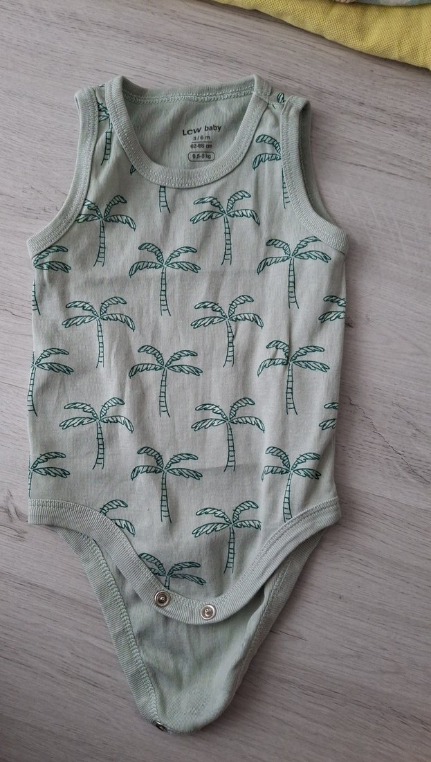 Yeşil Bohem Desenli Askısız Bebek Body - Görsel 2