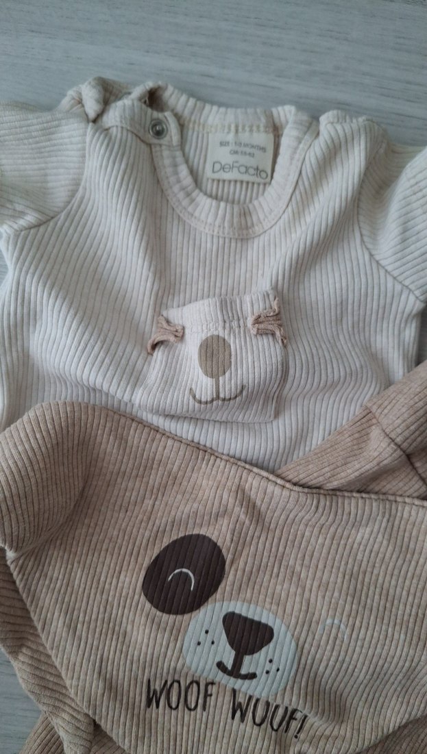 Kahverengi Triko Erkek Bebek Takımı - Görsel 2