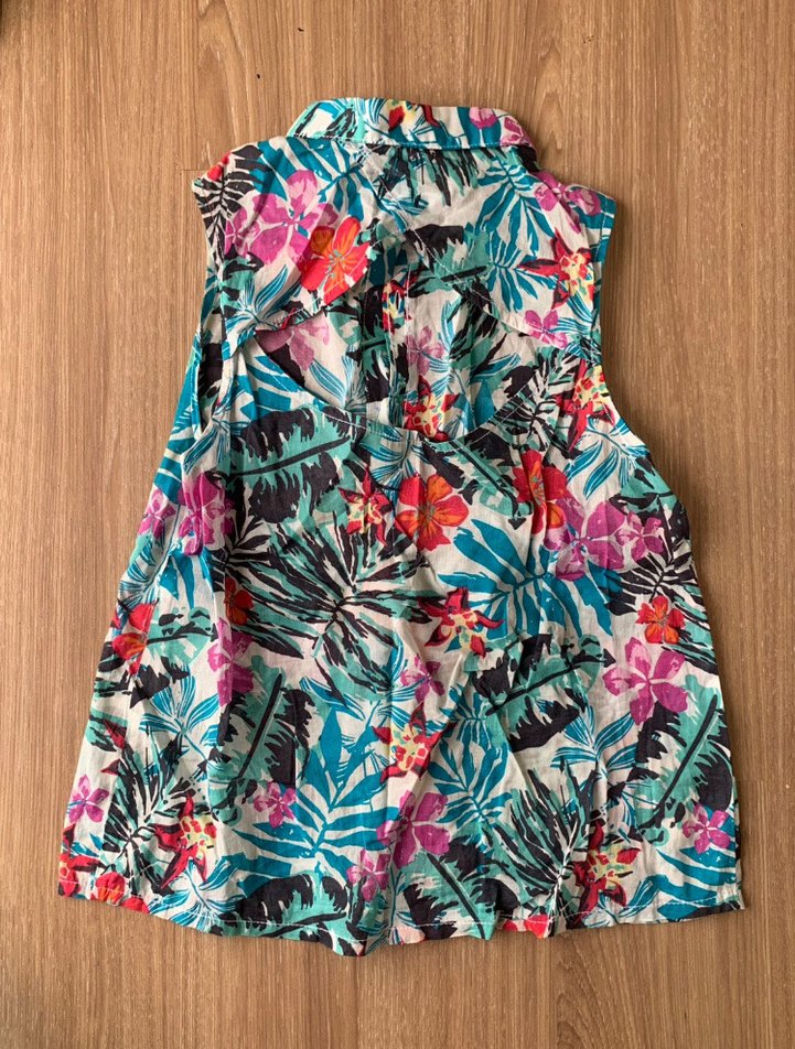 C&A sırt dekolteli kız çocuk gömlek - Görsel 4