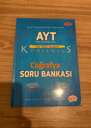 Editör yayınları AYT Coğrafya Soru Bankası