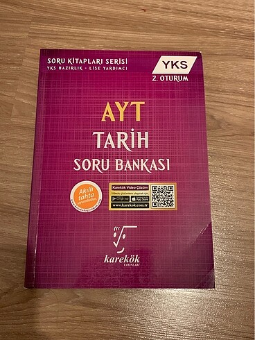 Karekök yayınları ayt tarih soru bankası