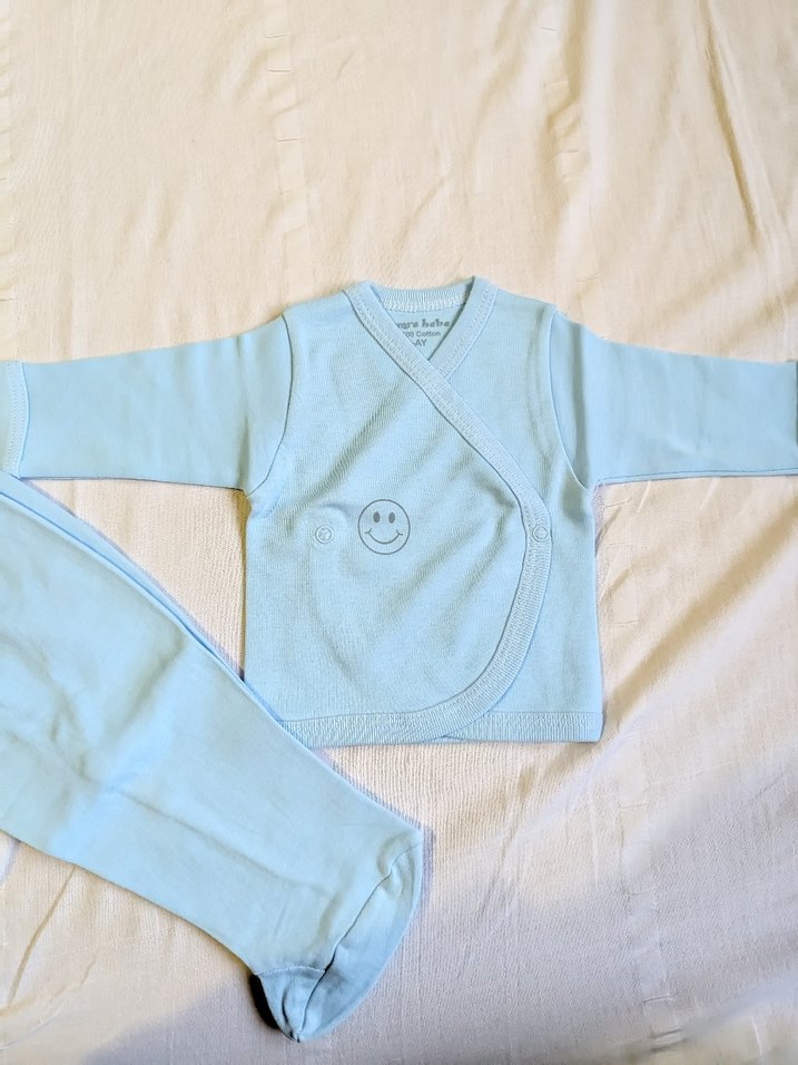 Mavi Bebek Takımı Uzun Kollu - Görsel 2