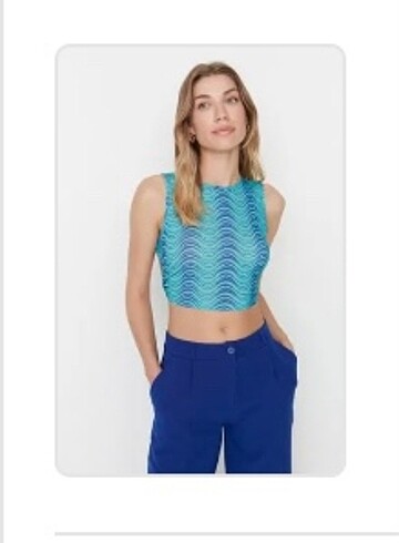 m Beden mavi Renk TRENDYOLMİLLA BLUZ