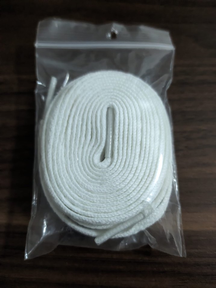 Nike Air Jordan 1 orijinal bağcık beyaz - Görsel 2