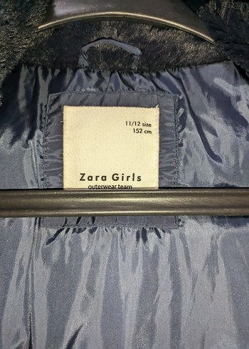 11-12 Yaş Beden mavi Renk zara kids kız çocuk mont kaban 11 12 yaş