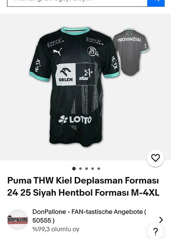Puma THW Kiel hentbol forması 24/25 streetwear jersey - Görsel 2