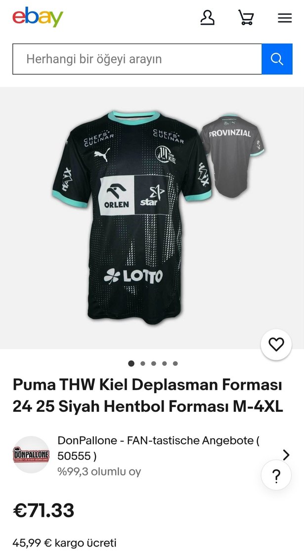 Puma THW Kiel hentbol forması 24/25 streetwear jersey - Görsel 2