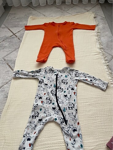 Pamuklu 2 adet tulum 3 aylık 160 tl - Görsel 2