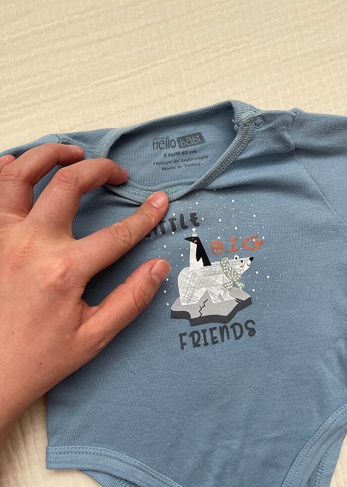 Hello baby uzun kol zıbın - Görsel 2