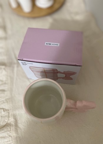 Lc Waikiki Home LCW HOME Pembe Fiyonklu Porselen Kupa