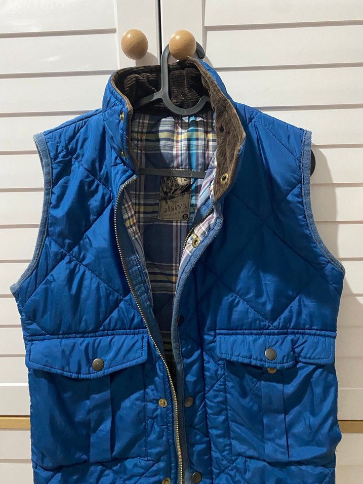 Düğmeli Mavi Midi Erkek Yelek - Görsel 2