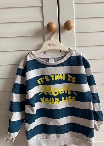 Lc Wakiki Renkli Baskılı Erkek Sweatshirt - Görsel 2