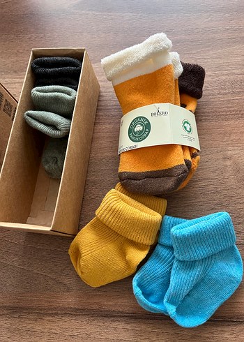 Erkek Bebek  Organik Pamuk Çorap Seti - Görsel 3