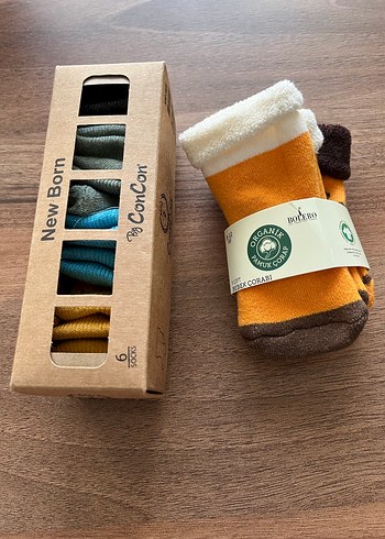 Erkek Bebek  Organik Pamuk Çorap Seti - Görsel 4