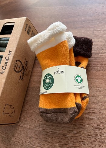 Erkek Bebek  Organik Pamuk Çorap Seti - Görsel 5