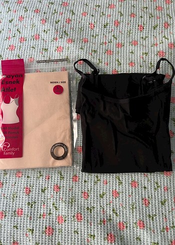 l Beden Pierre Cardin Siyah Mini İnce Askılı Atlet