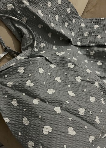 Gri Desenli Emzirme Örtüsü - Görsel 5