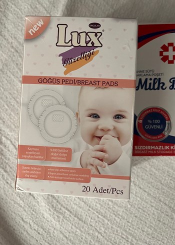 Lux Göğüs Pedi 20'li ve süt şaklama poşeti - Görsel 3