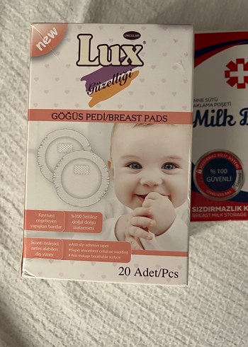 Lux Göğüs Pedi 20'li ve süt şaklama poşeti - Görsel 4