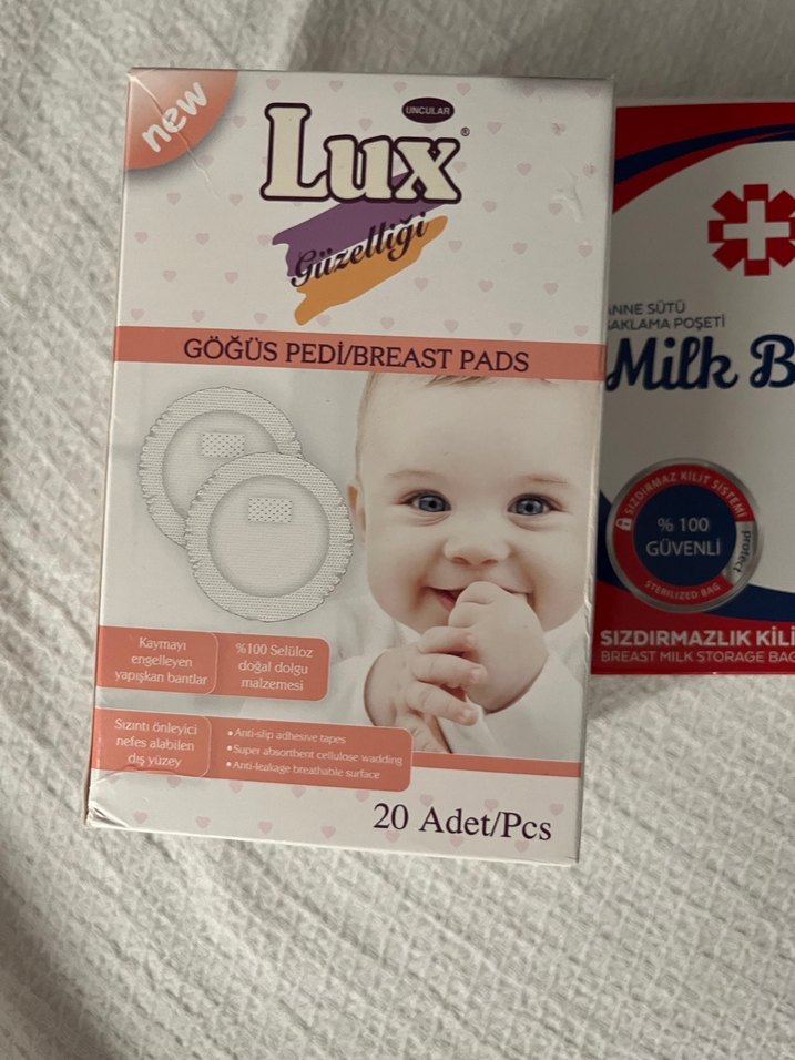 Lux Göğüs Pedi 20'li ve süt şaklama poşeti - Görsel 3