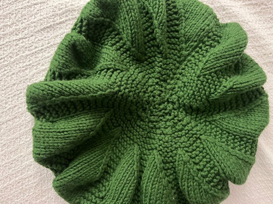 Yeşil Örgü Bere ve Atkı Takımı - Görsel 4