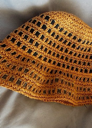 Naf Naf şık yazlık hasır Kadın Şapka - Görsel 5