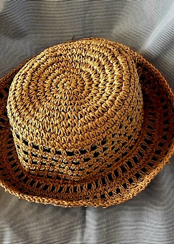 Naf Naf şık yazlık hasır Kadın Şapka - Görsel 6