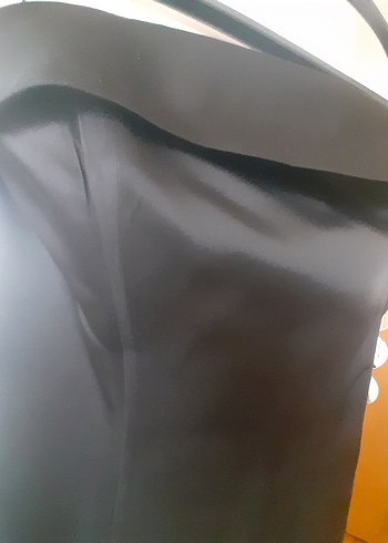 ZARA Siyah straplez gece elbisesi - Görsel 7