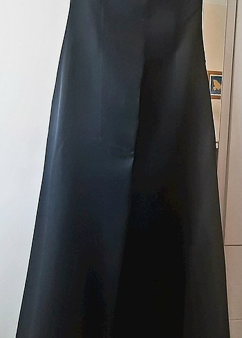 ZARA Siyah straplez gece elbisesi - Görsel 9