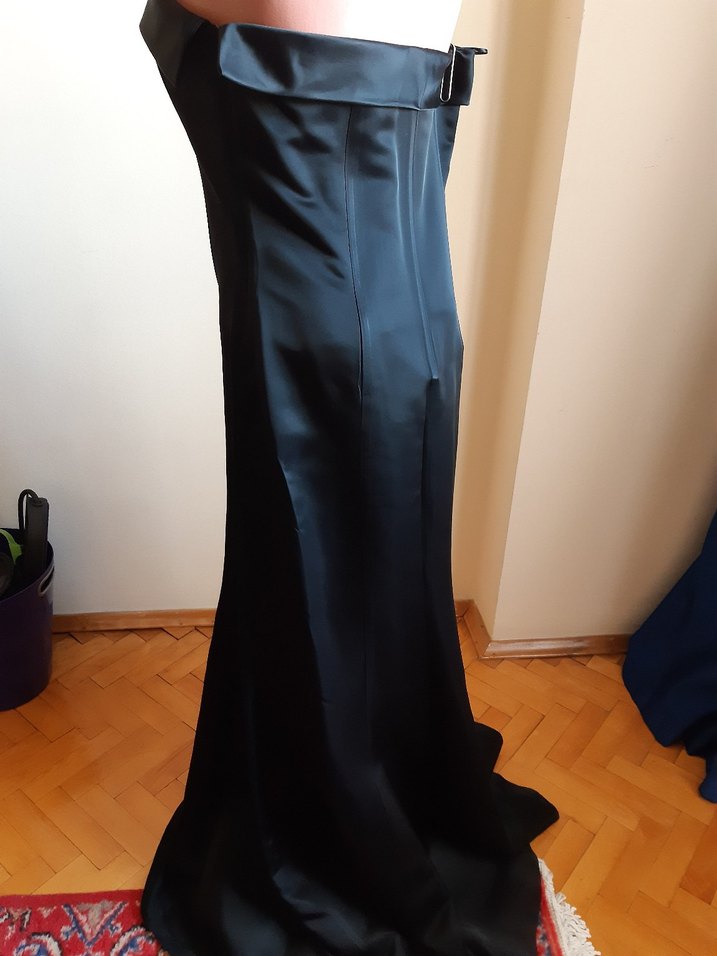 ZARA Siyah straplez gece elbisesi - Görsel 3